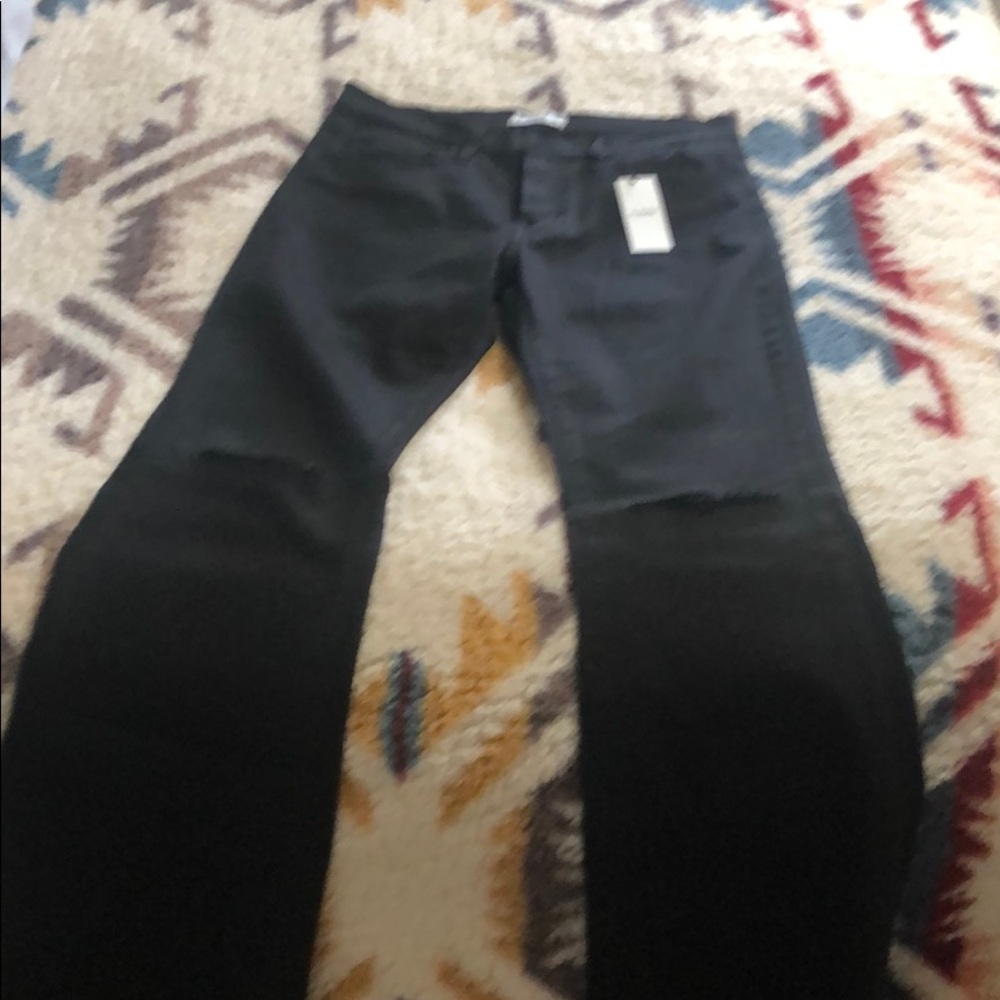 Black Denim Flare Jeans